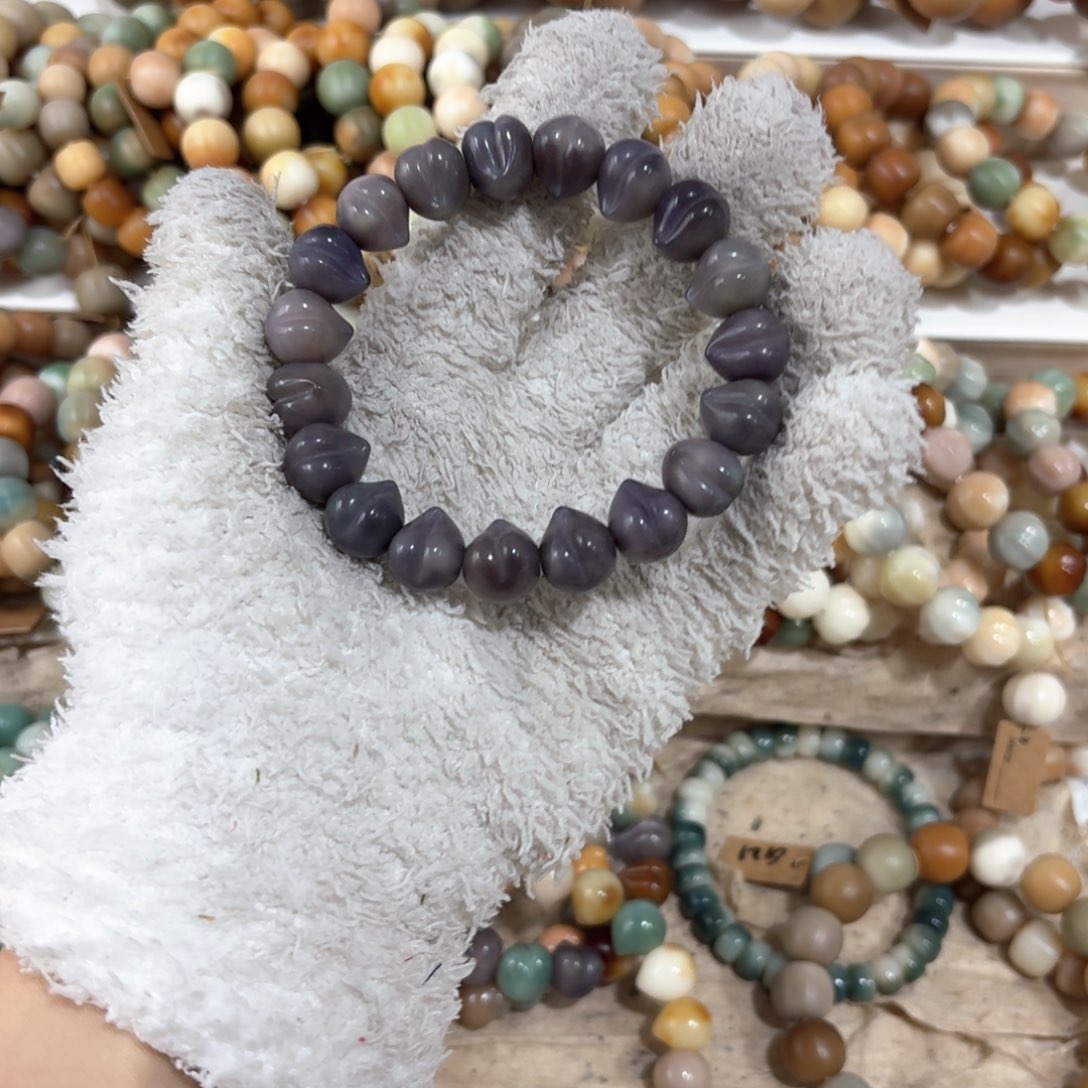 菩提根/象牙果吊坠桃子 6卡13