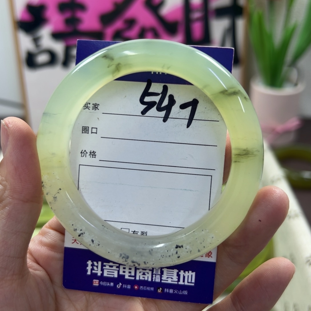 蛇纹石玉手镯未镶嵌524