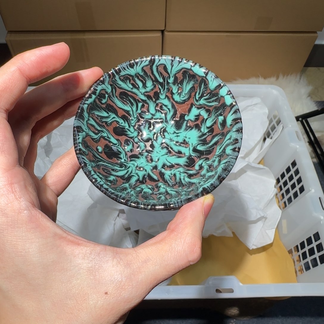 茶盏微瑕建盏，介意勿拍