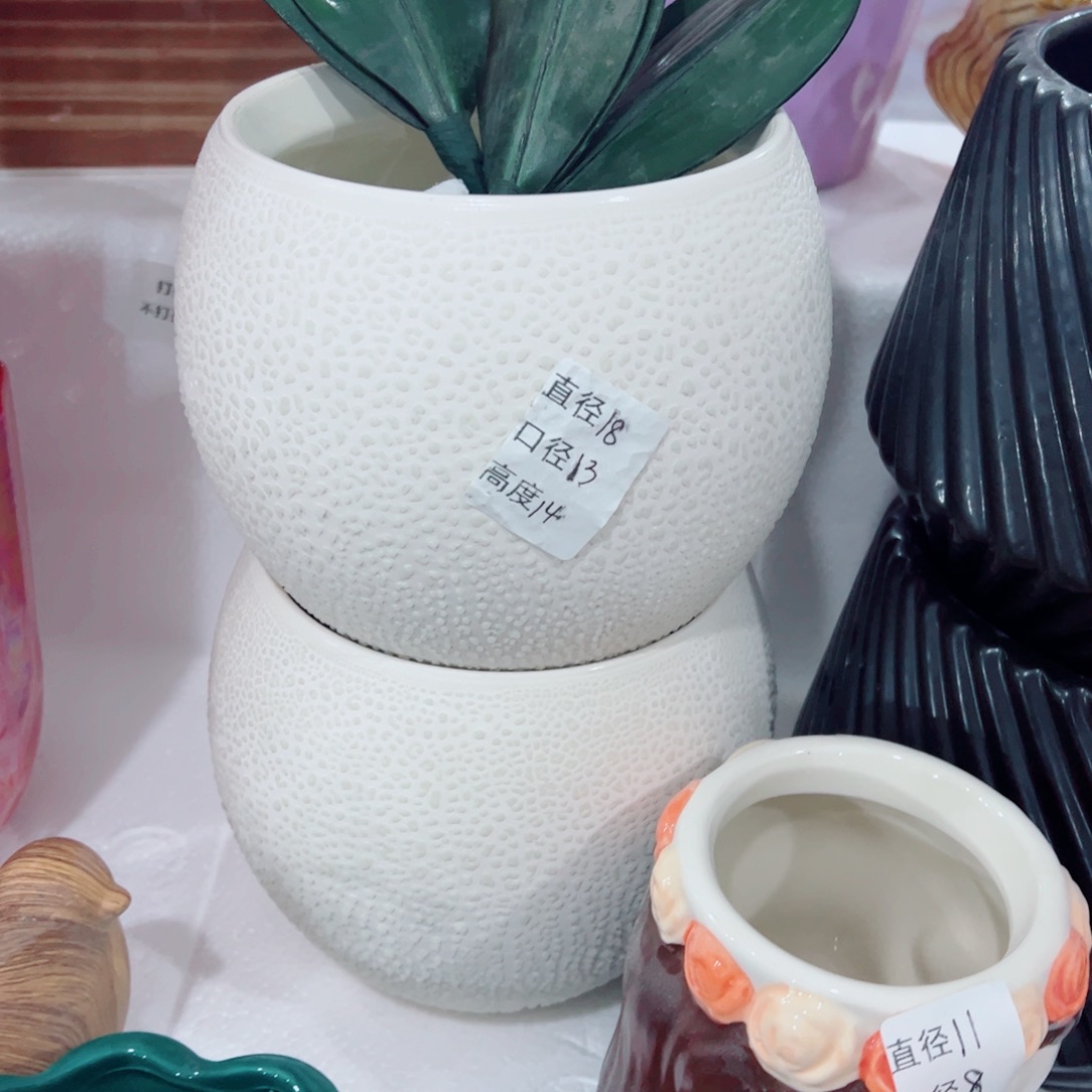 有孔，陶瓷花盆满10米包邮发货