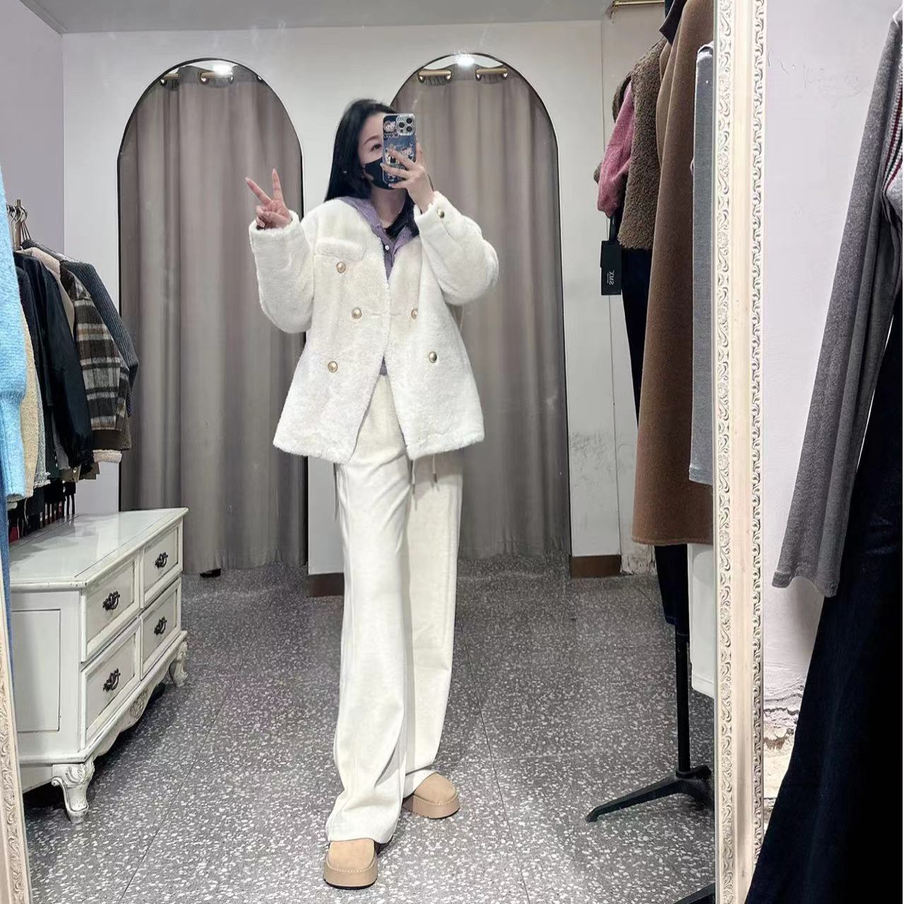 薄款女保暖长袖时尚常规款法式显瘦百搭不起球短外套