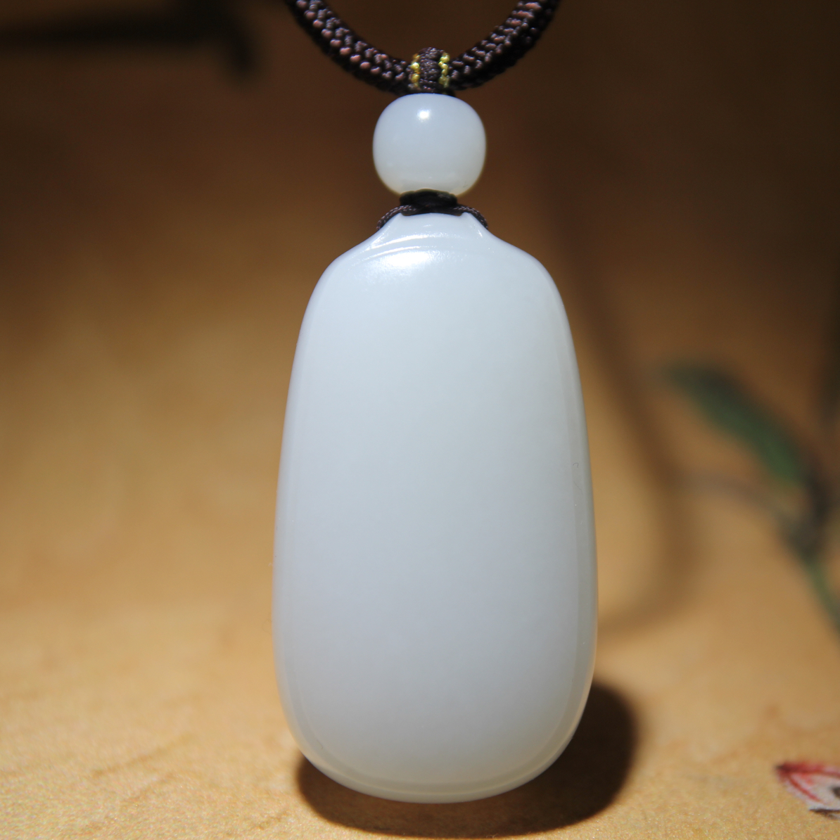 【苏州峰玉坊】高品质和田玉平安无事牌挂件