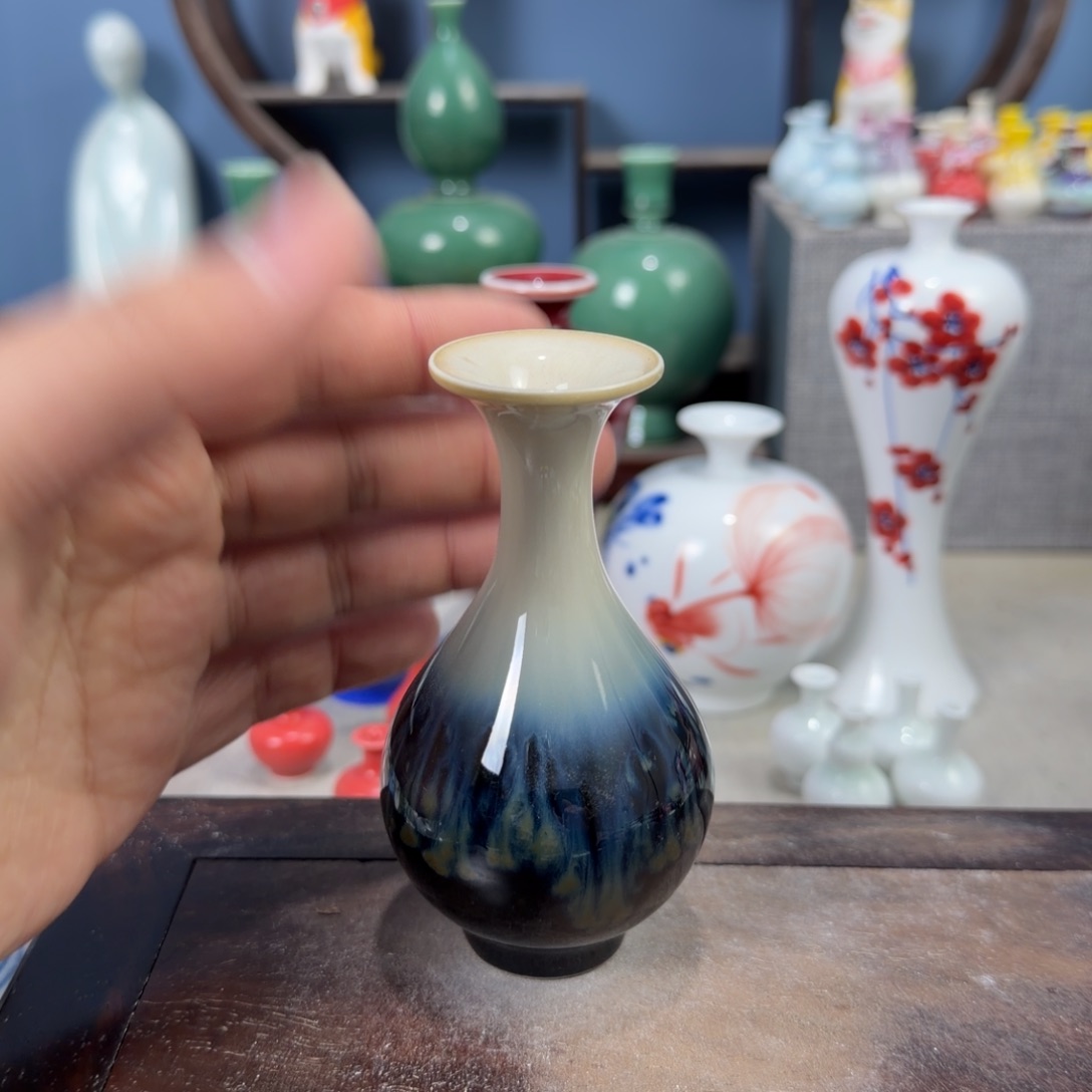 陶瓷手工小花器摆件