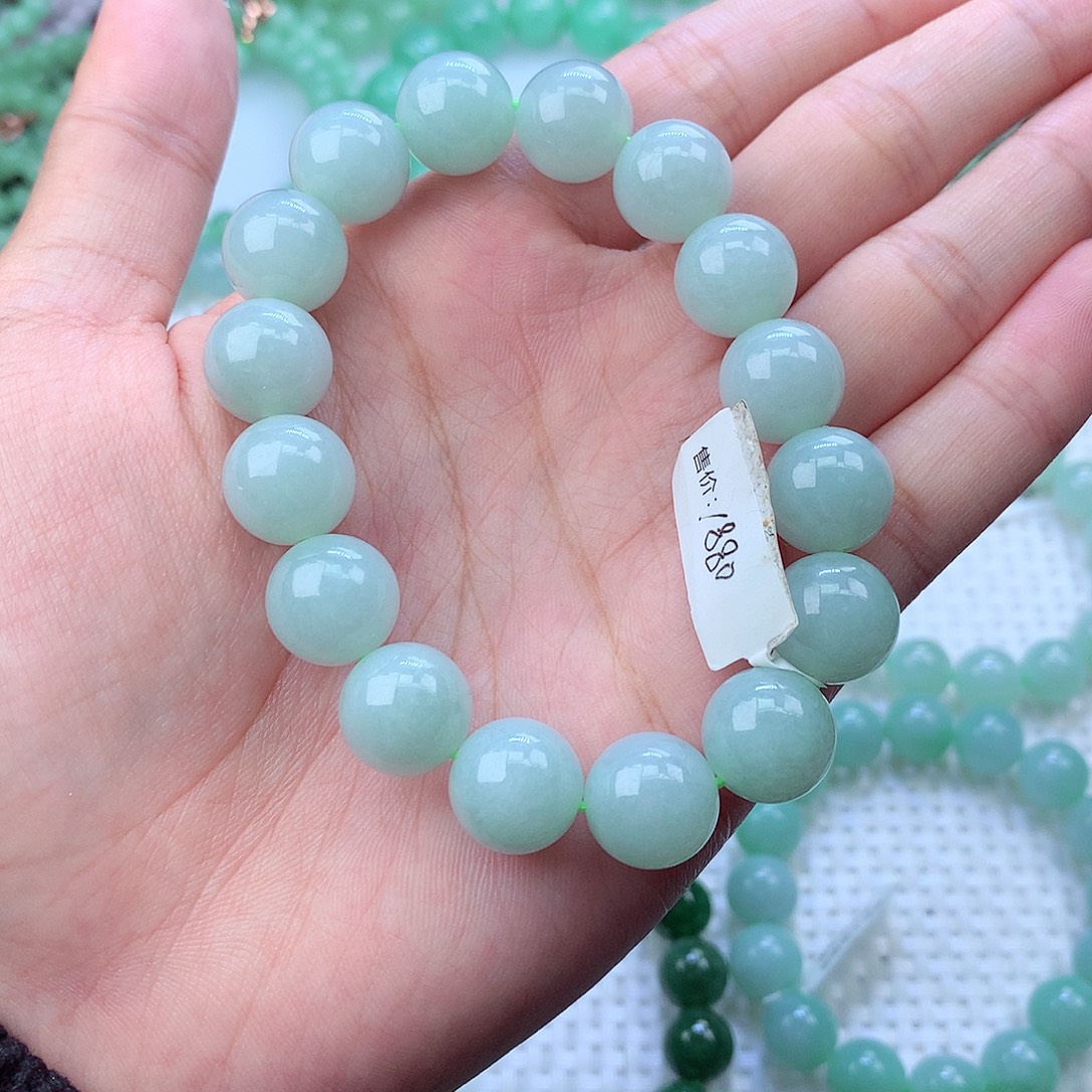 翡翠未镶嵌毛衣链卡13