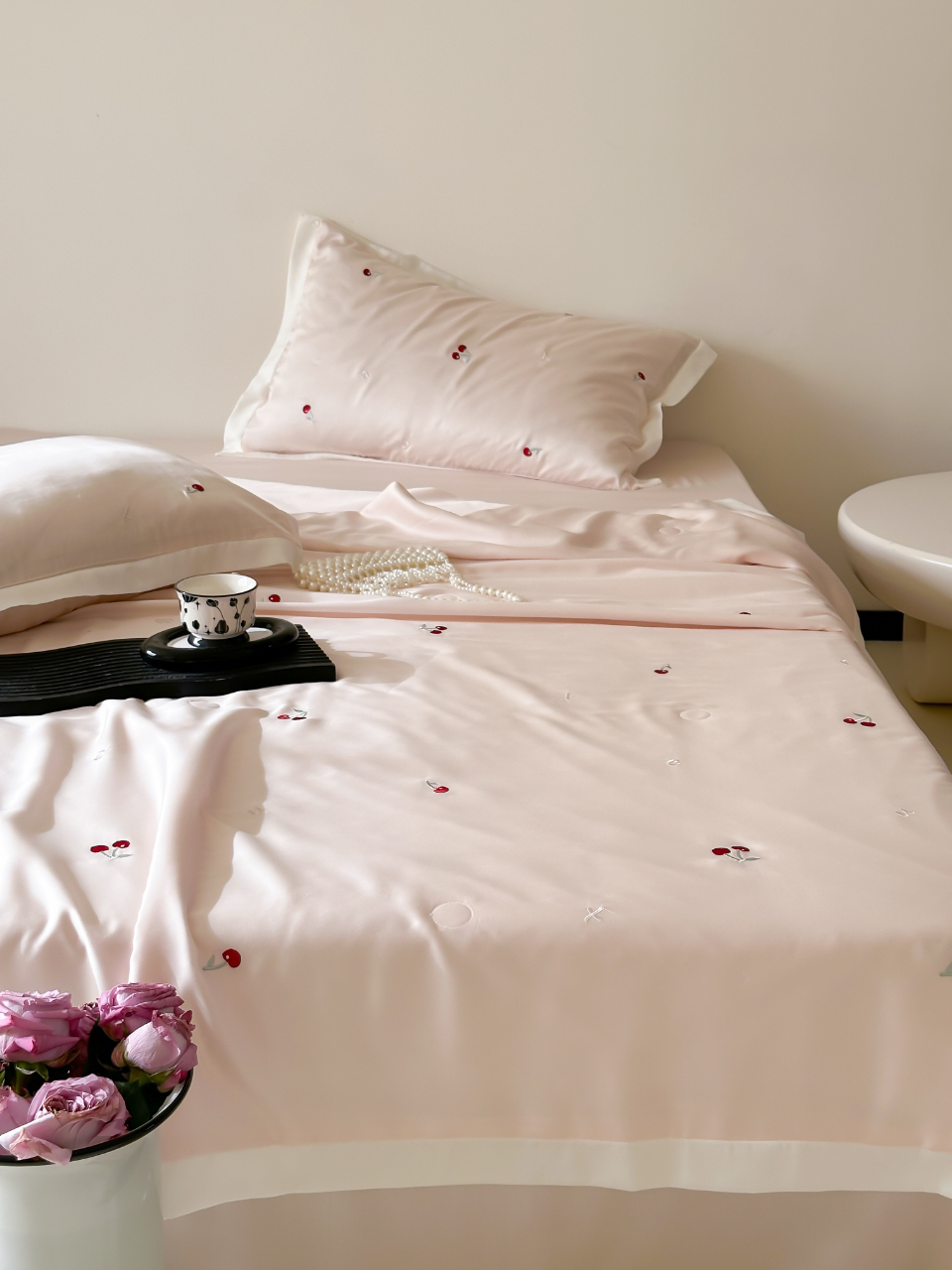 小玲子 夏日樱桃系列 天丝夏凉被 亲肤 细腻 套件