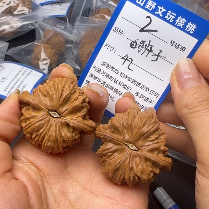 文玩核桃吊坠42 白狮子 2 号