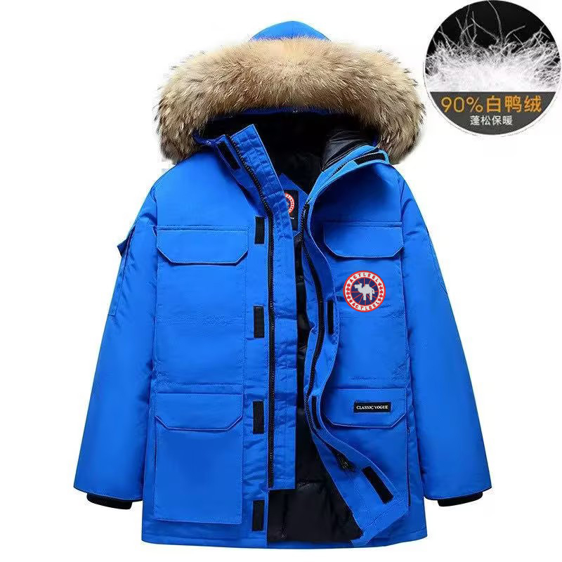 ACTLEEL【带毛领】远征款派克硬壳羽绒服冬季男女同款大毛领