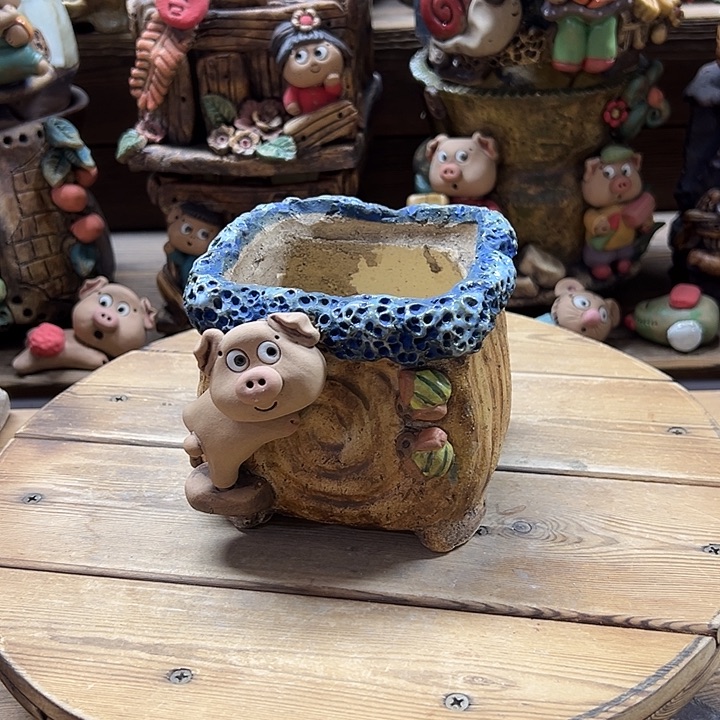 嘻哈多肉花盆百搭