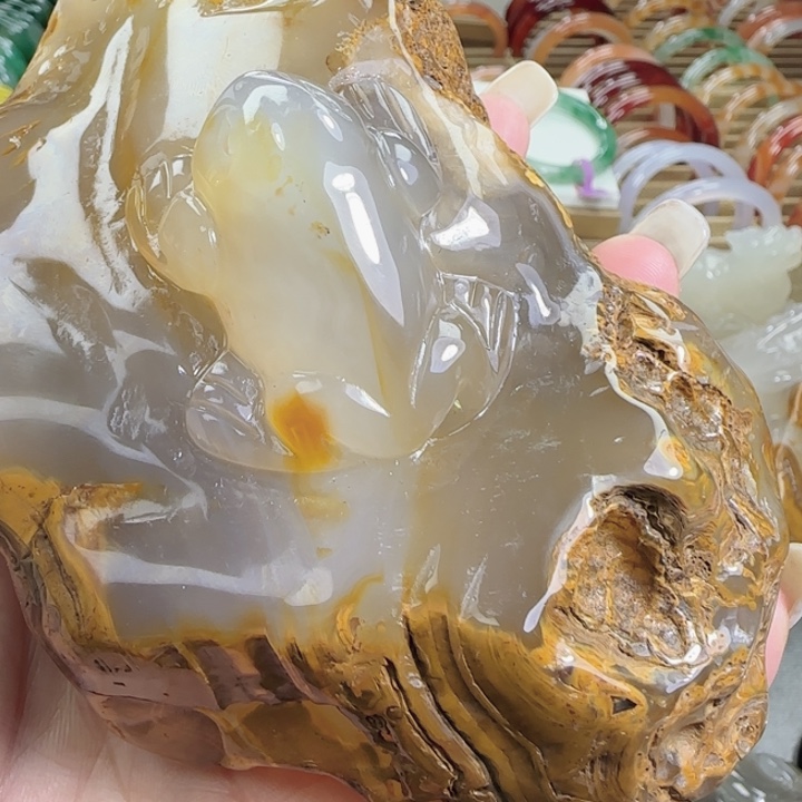 玛瑙/玉髓合金摆件