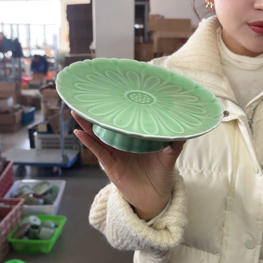 龙泉云间青瓷小米茶器