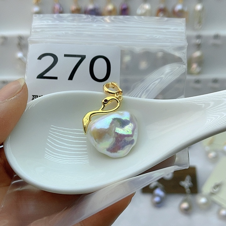 淡水珍珠颈饰银S925镶嵌