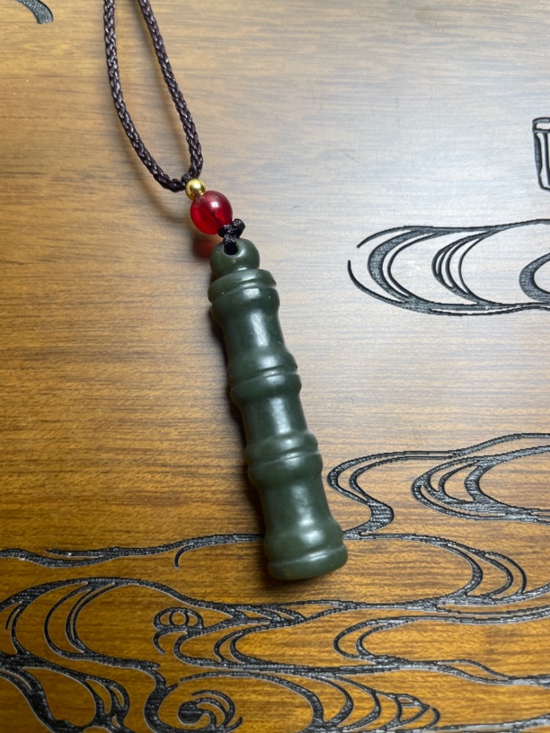 【雷总福利】天然和田玉玉竹节精致气质复古精美雕刻