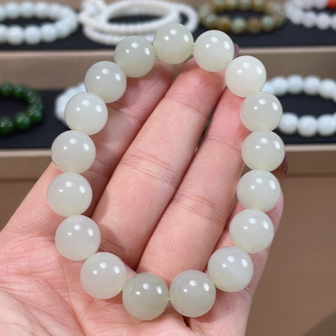 和田玉手链未镶嵌12