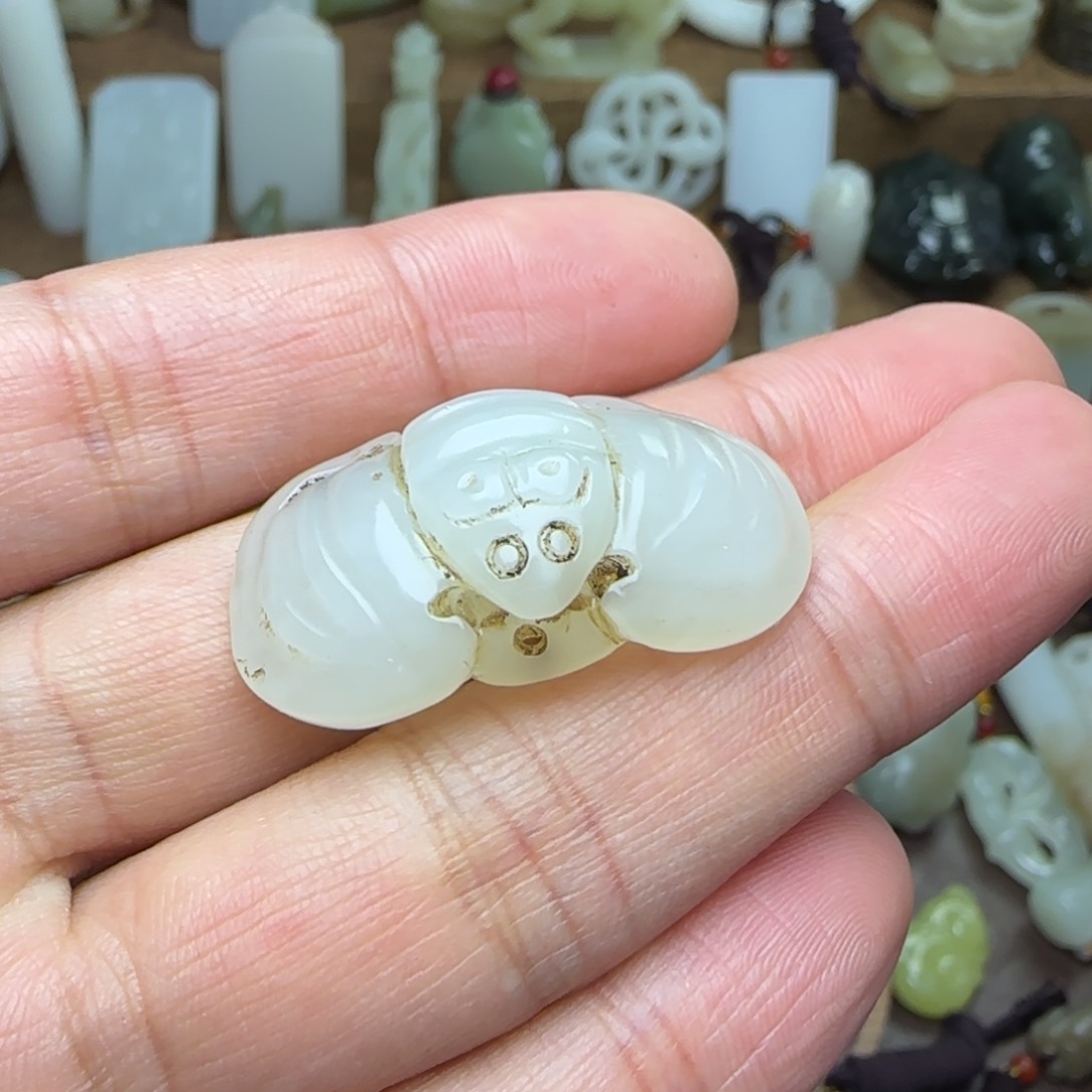 和田玉挂件未镶嵌福在眼前