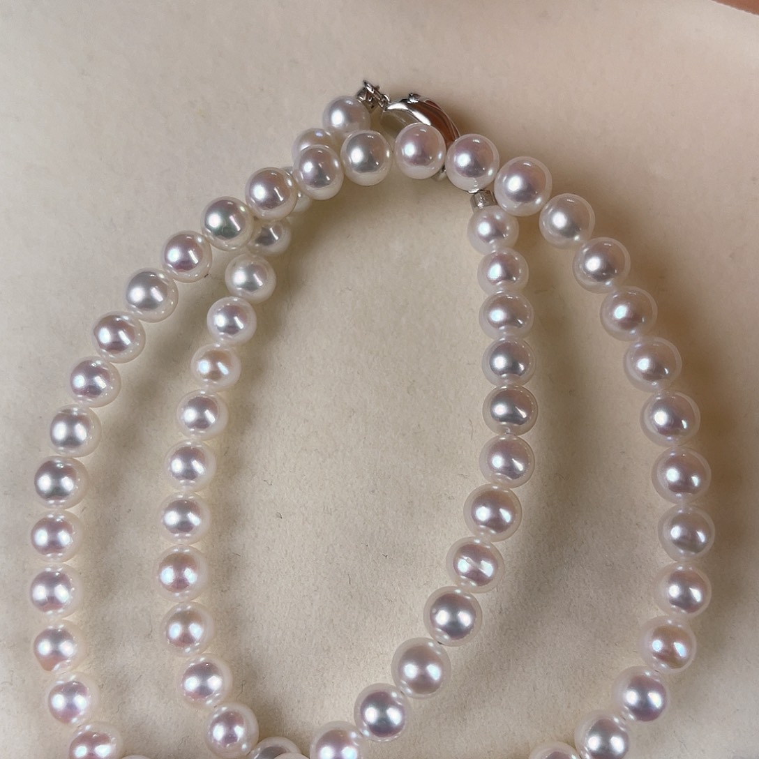 淡水珍珠颈饰银S925镶嵌