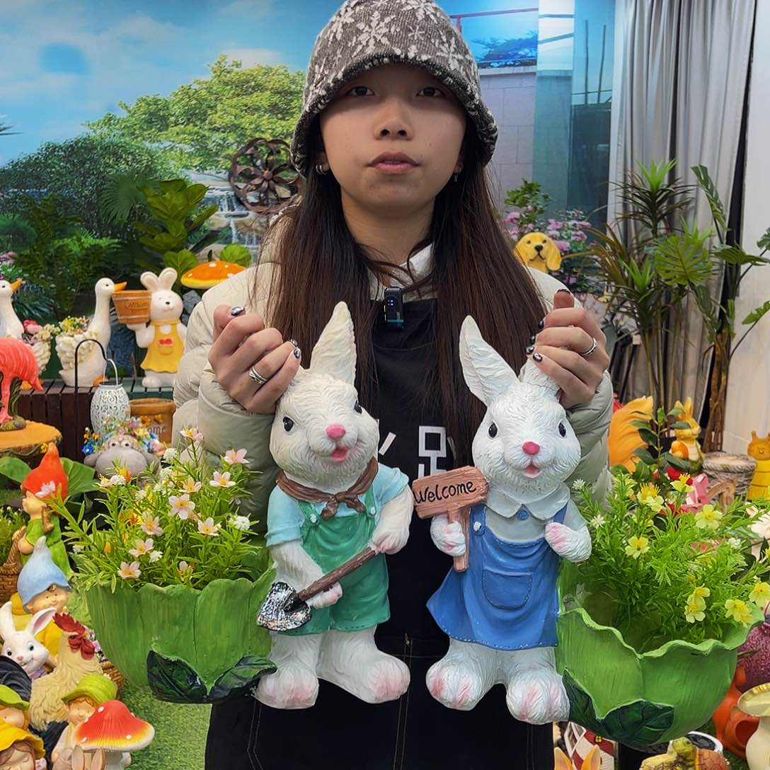 红陶花园庭院摆件&002&