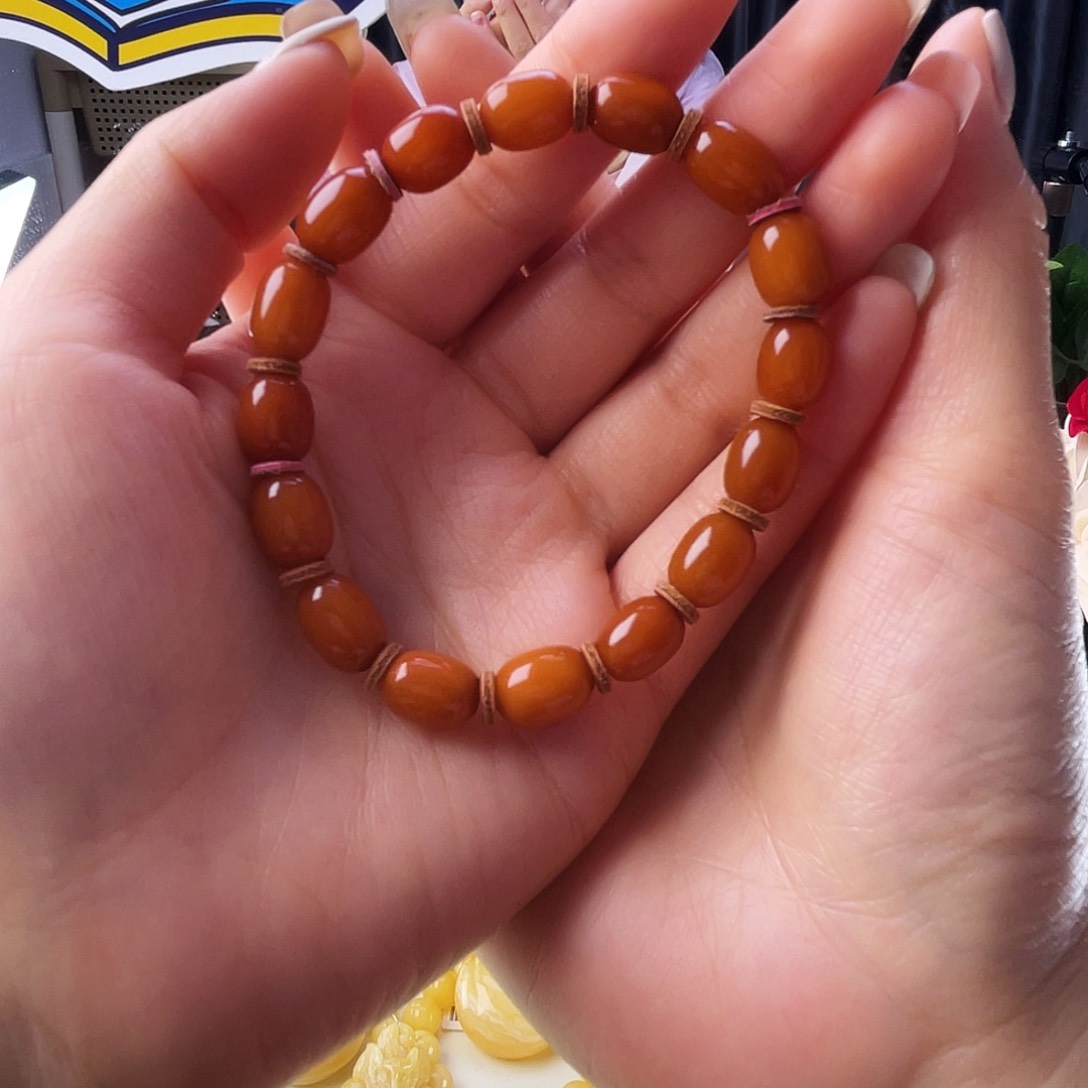 未镶嵌颈饰琥珀蜜蜡手串