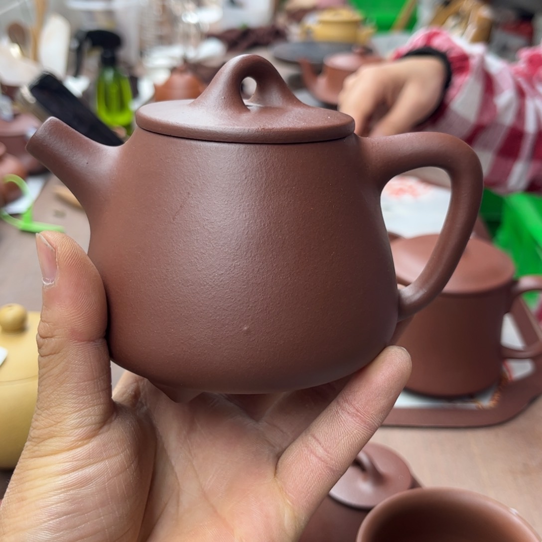 紫砂茶壶紫泥高飘310左右瑕疵