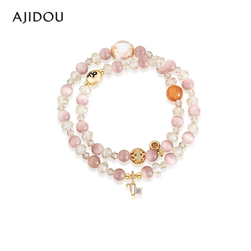 非金属仿水晶手链 1AJIDOU阿吉豆十二星座系列时尚手串【ZYU】