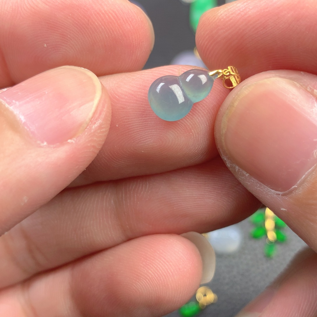 【闪购商品】翡翠18K金镶嵌颈饰翡翠