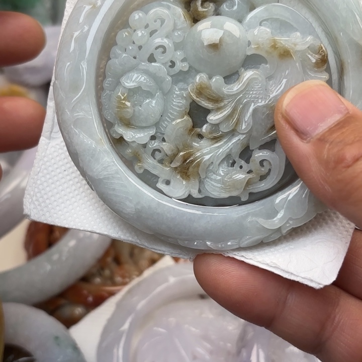 翡翠未镶嵌手镯翡翠手镯58.6圈230