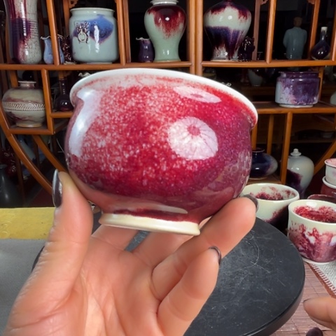 牛家钧窑牛自恒老师钧瓷杯