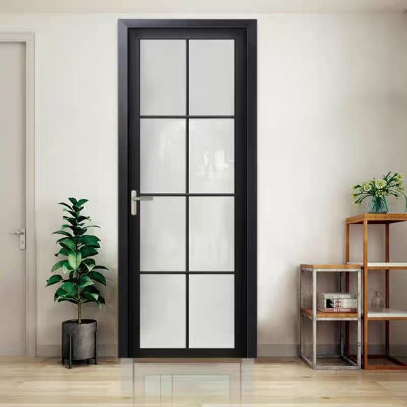 2025新款家用单包铝合金门厕所门卫生间门卫浴门便宜门玻璃门平开