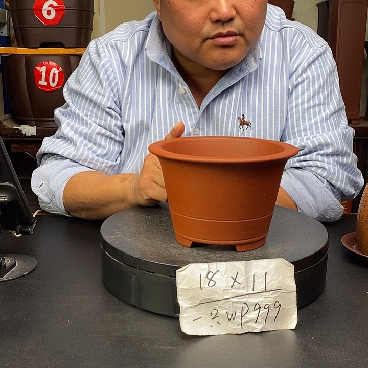 紫砂花盆货号一只WP999