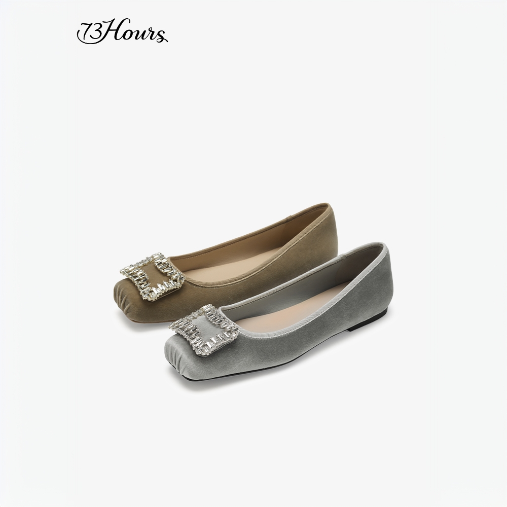 【达人T】73hours女鞋挚爱流光2025春季新款芭蕾鞋一脚蹬平底单鞋