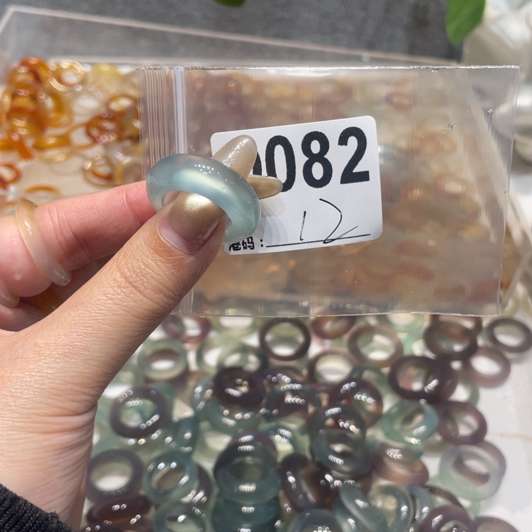 玛瑙/玉髓未镶嵌戒指082