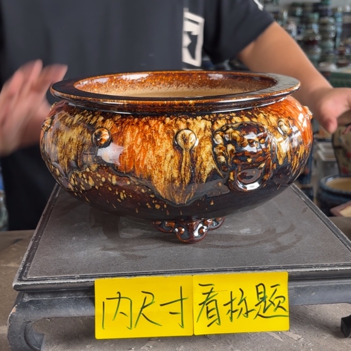 。一风堂石湾花盆 内20*11