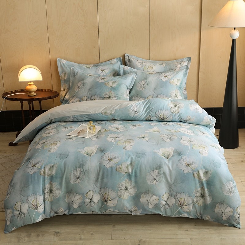 2025新款全棉100棉澳棉欧式中古风大花高支高密四季款印花四件套