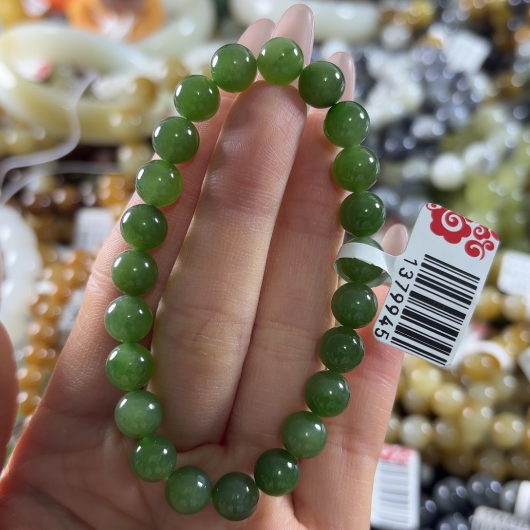 ****艺和田玉未镶嵌手串256