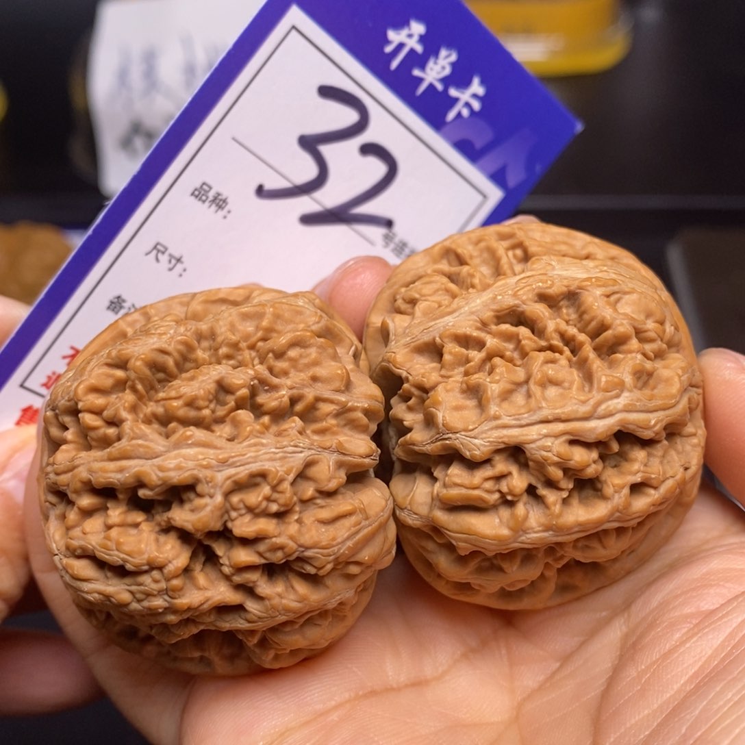 文玩核桃把件知*鸟32号尺粗筋45尺