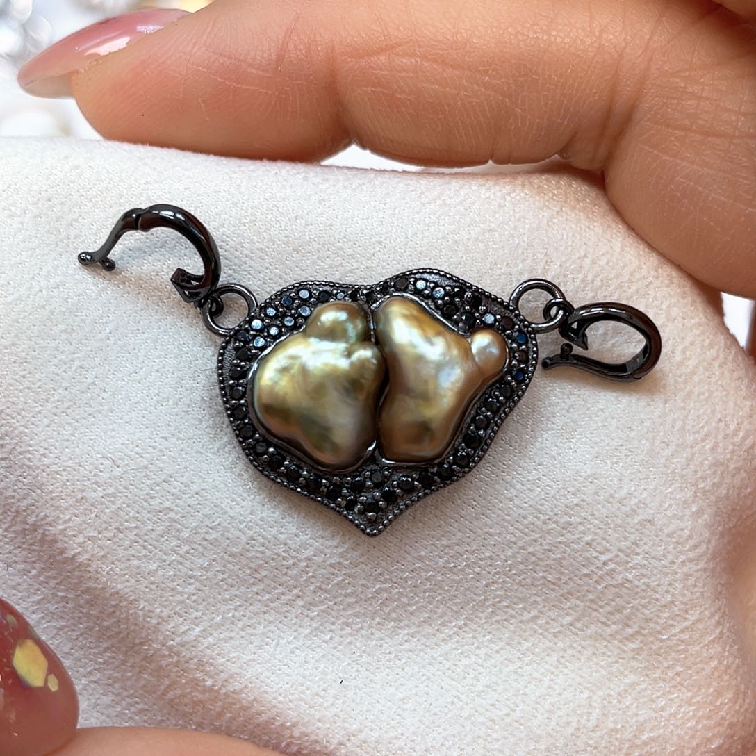 海水珍珠颈饰银S925镶嵌