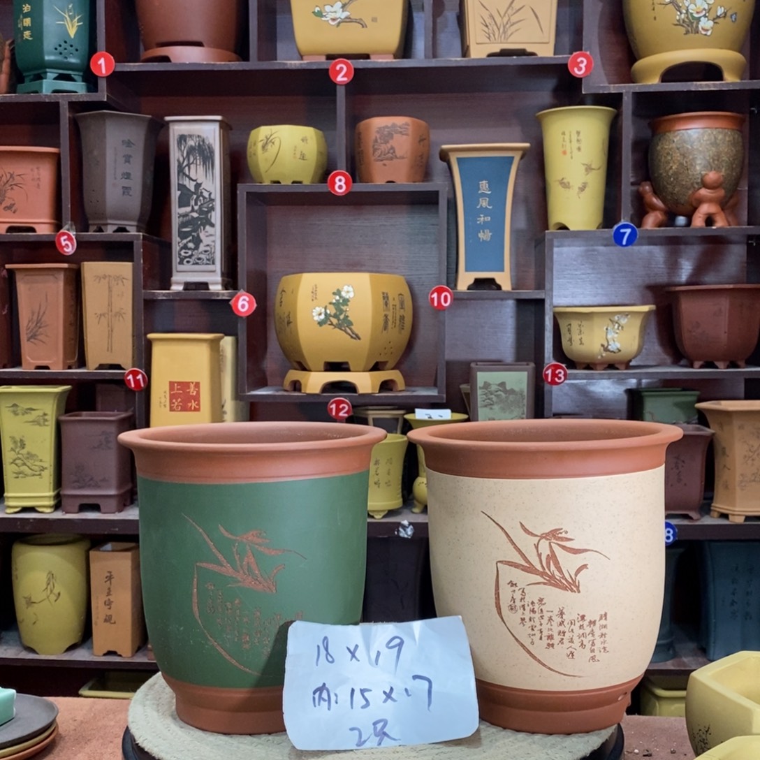 紫砂艺术紫砂花盆