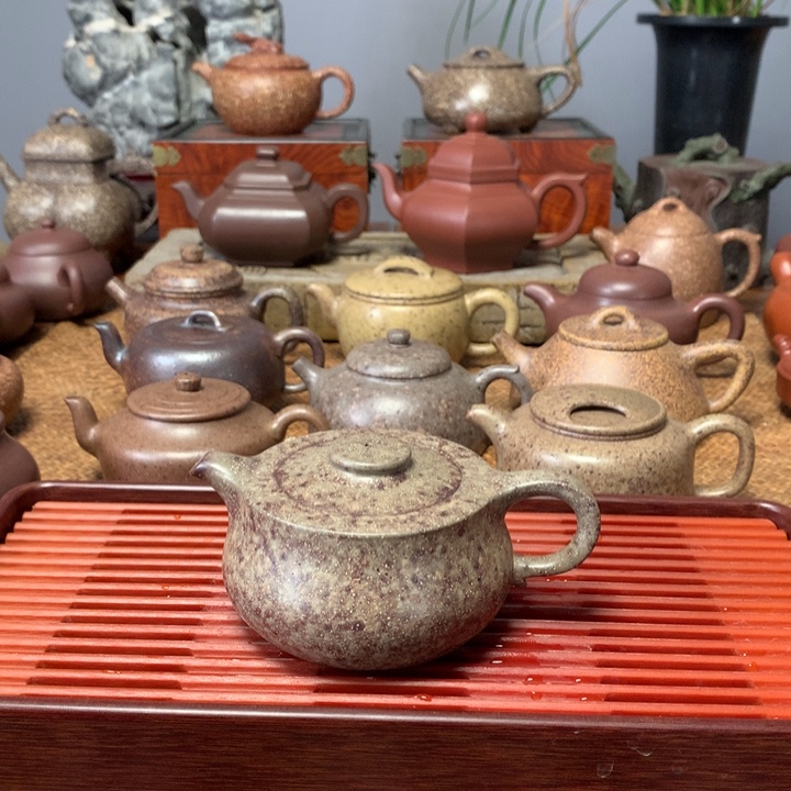 茶壶紫砂麻子段高温
