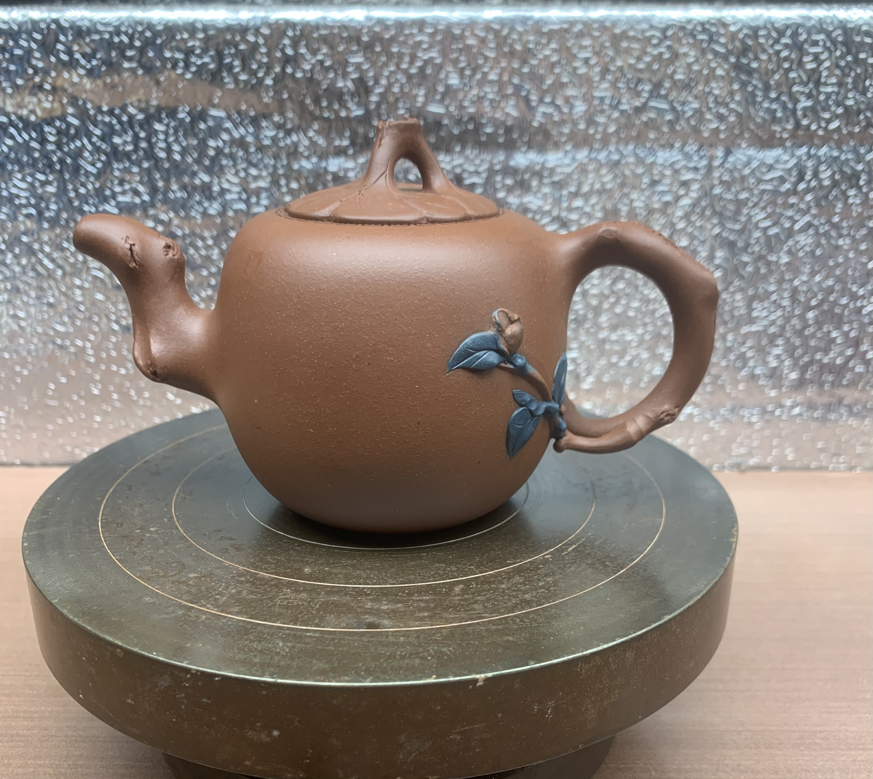 原矿底槽清木瓜壶紫砂壶壶口刻绘如意纹半手工容量280毫升左右