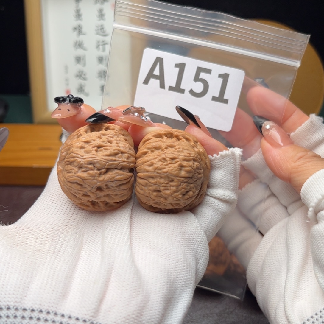 文玩核桃把件35平底锅a151