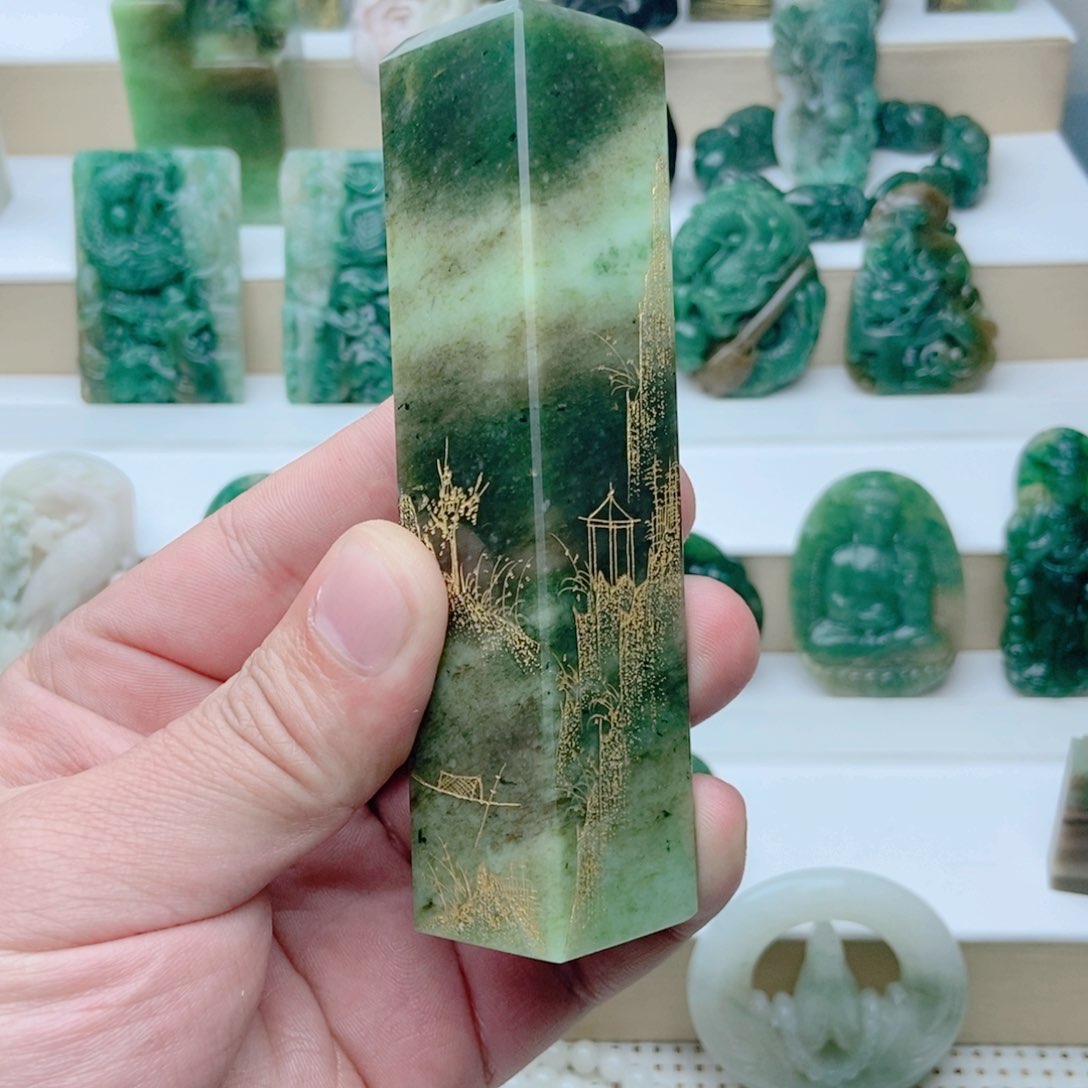 独山玉印章未镶嵌用****2