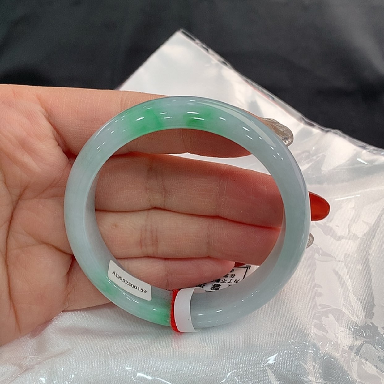 【闪购商品】翡翠手镯未镶嵌54.8，54/55