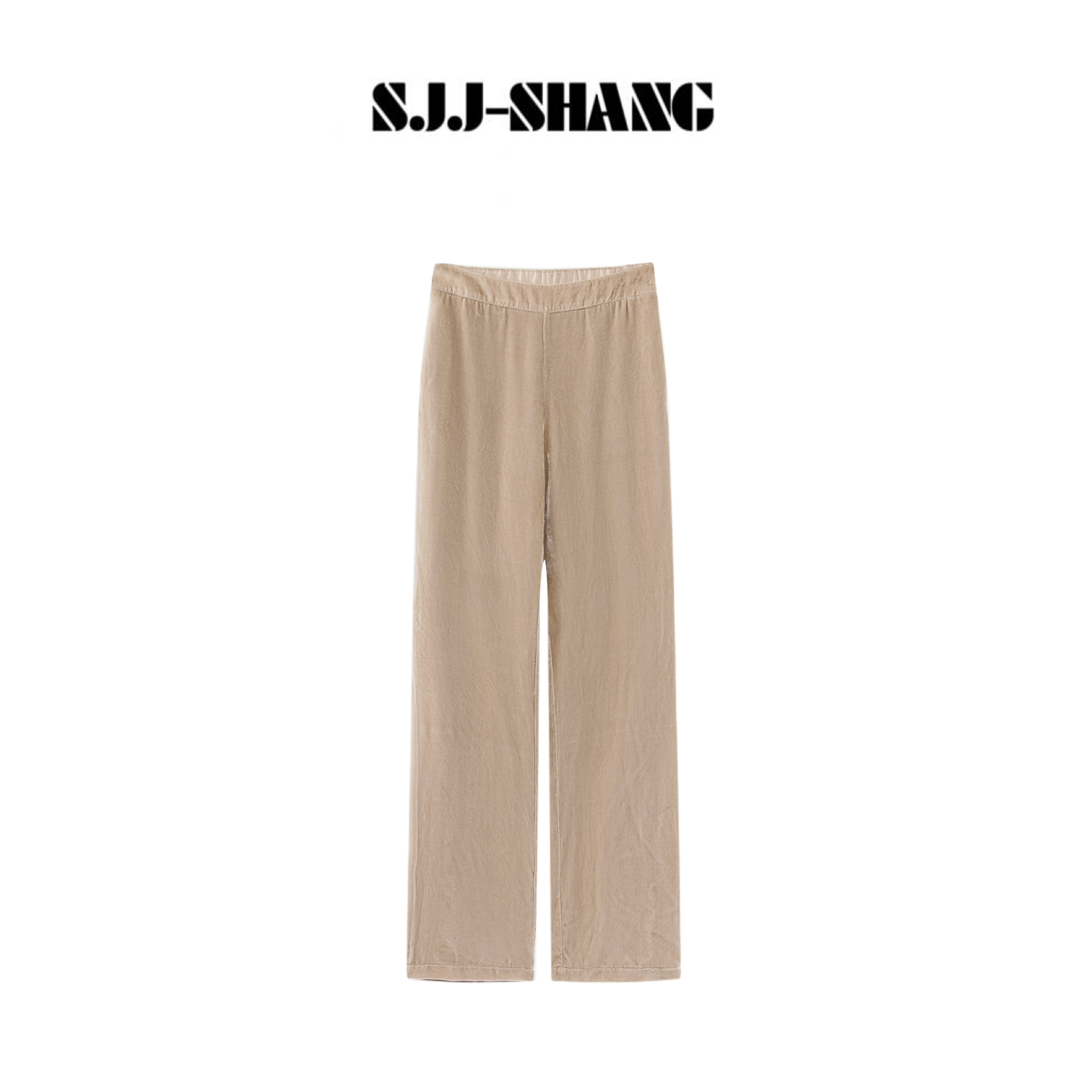 SJJ-SHANG【香槟贵妇】25早秋100%桑蚕丝定染直筒裤子q135466p