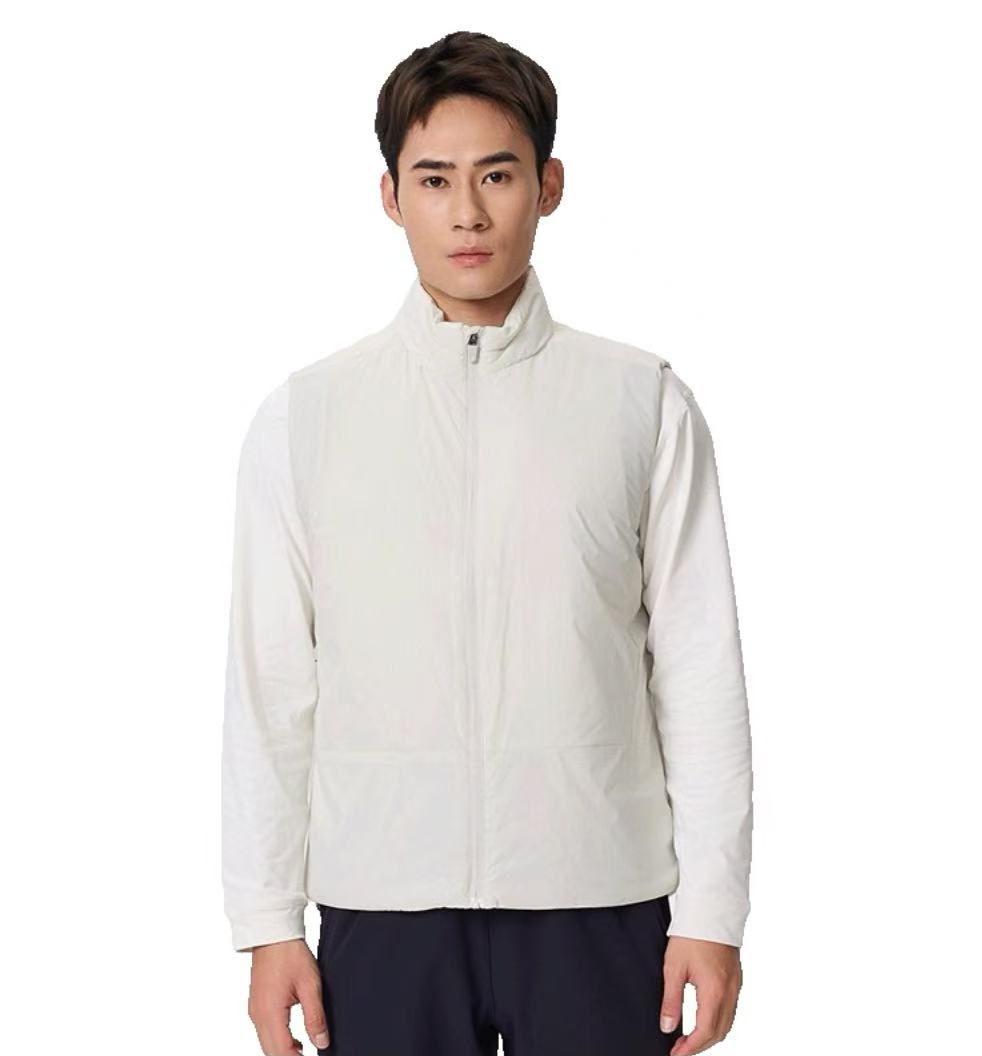 轻薄款轻量化 户外男士秋冬保暖立领夹棉休闲马甲-5290