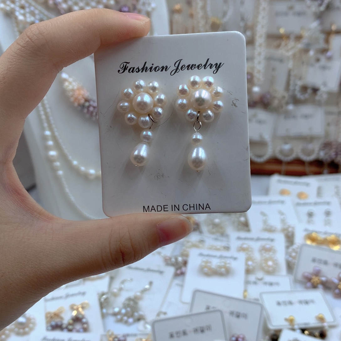 颈饰合金淡水珍珠