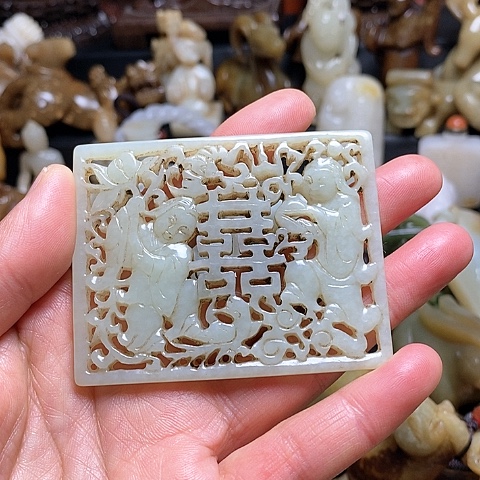 【闪购商品】和田玉（糖玉）挂件未镶嵌C****D