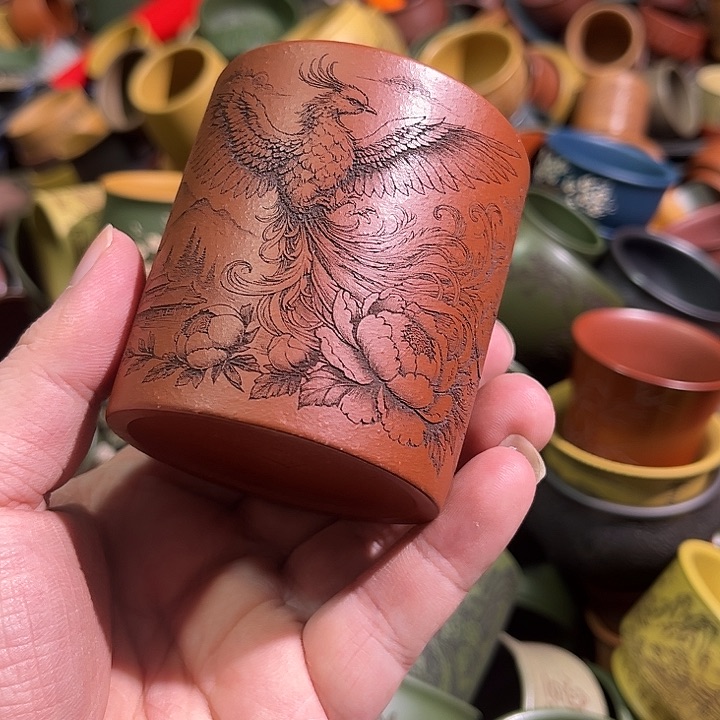 紫砂茶杯全手工紫砂主人杯