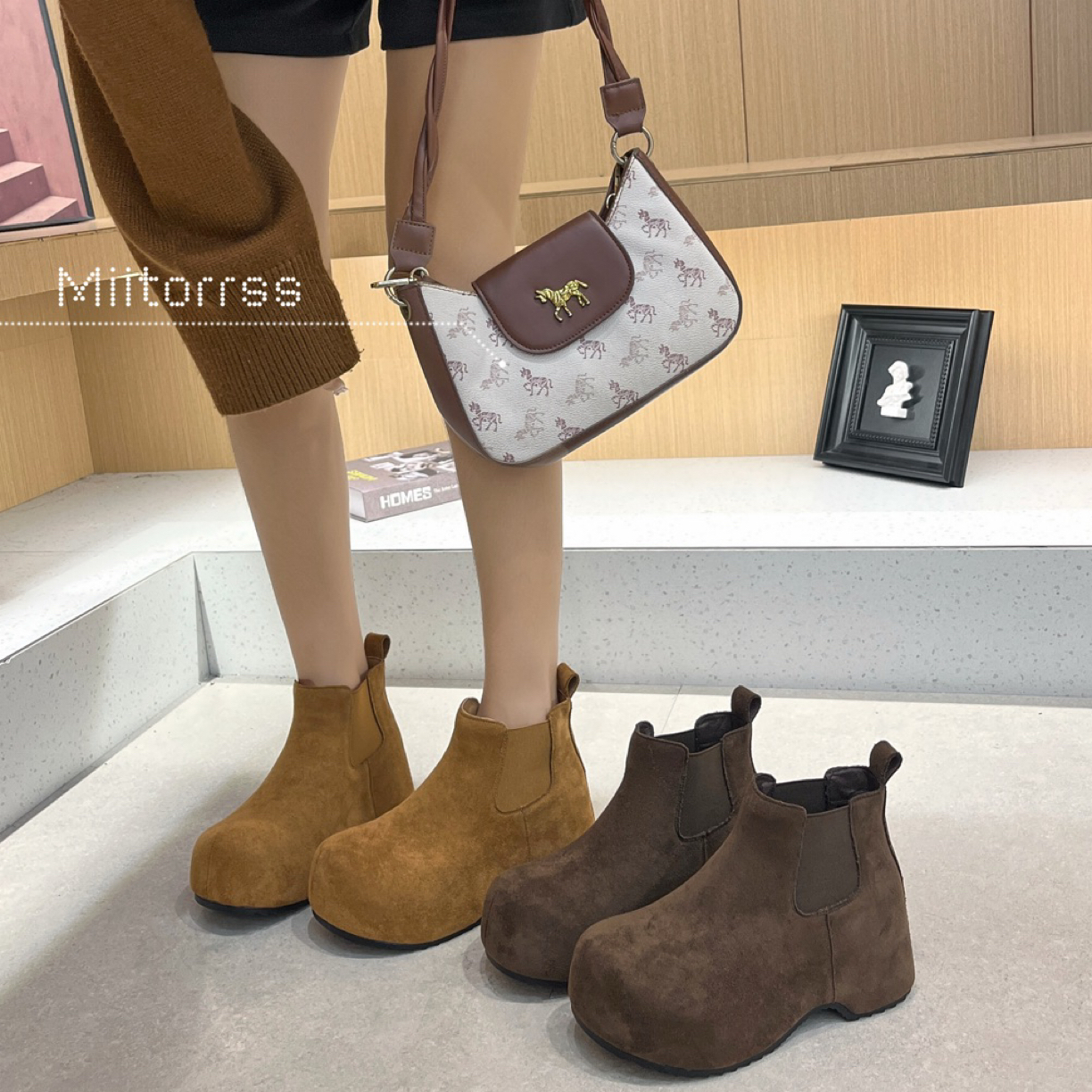 秋冬新款厚底勃肯鞋28620