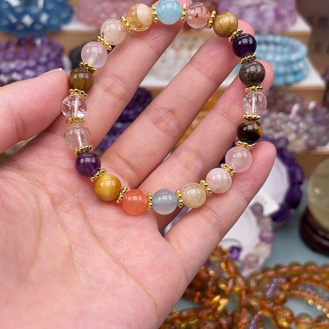 水晶未镶嵌手链多宝