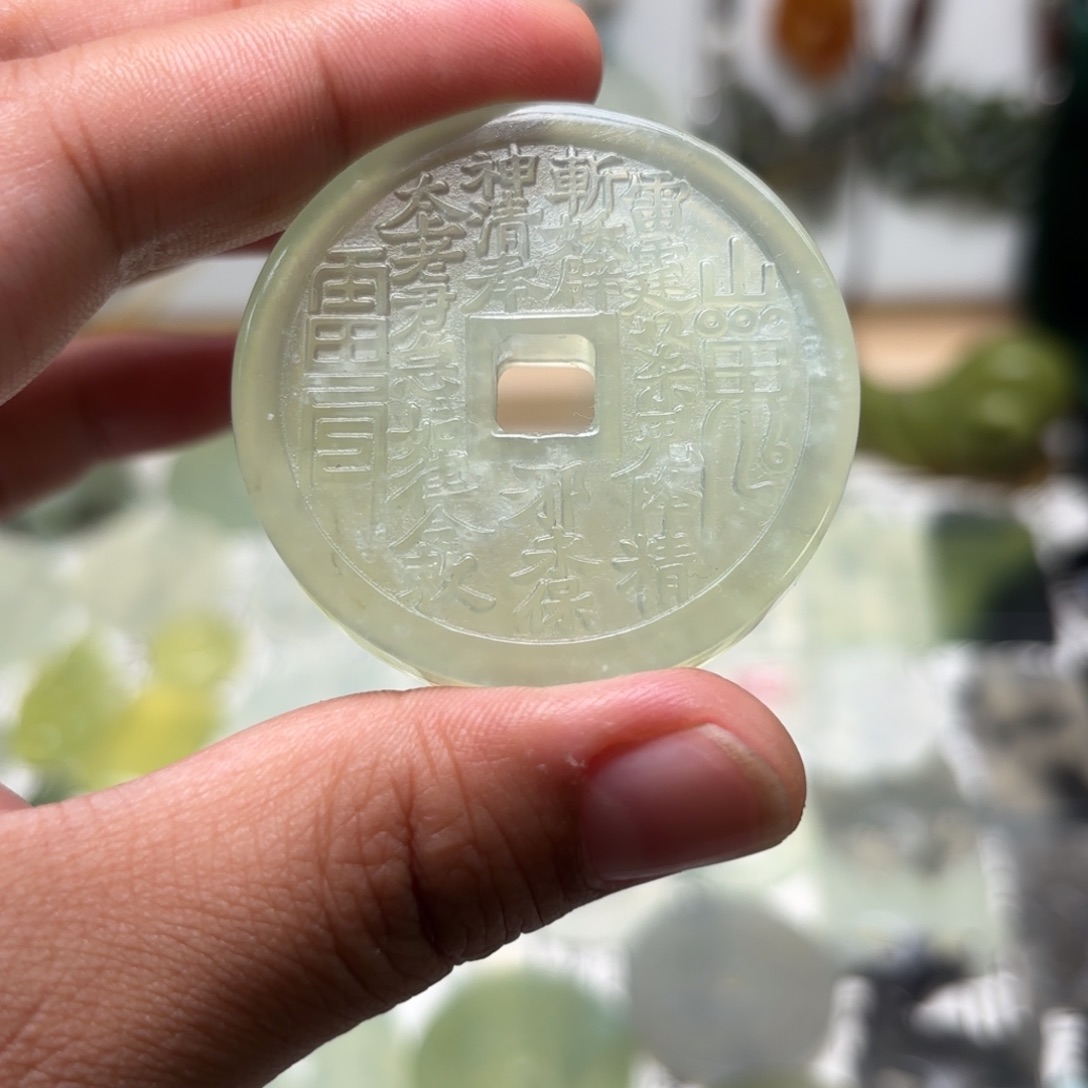 蛇纹石玉合金颈饰