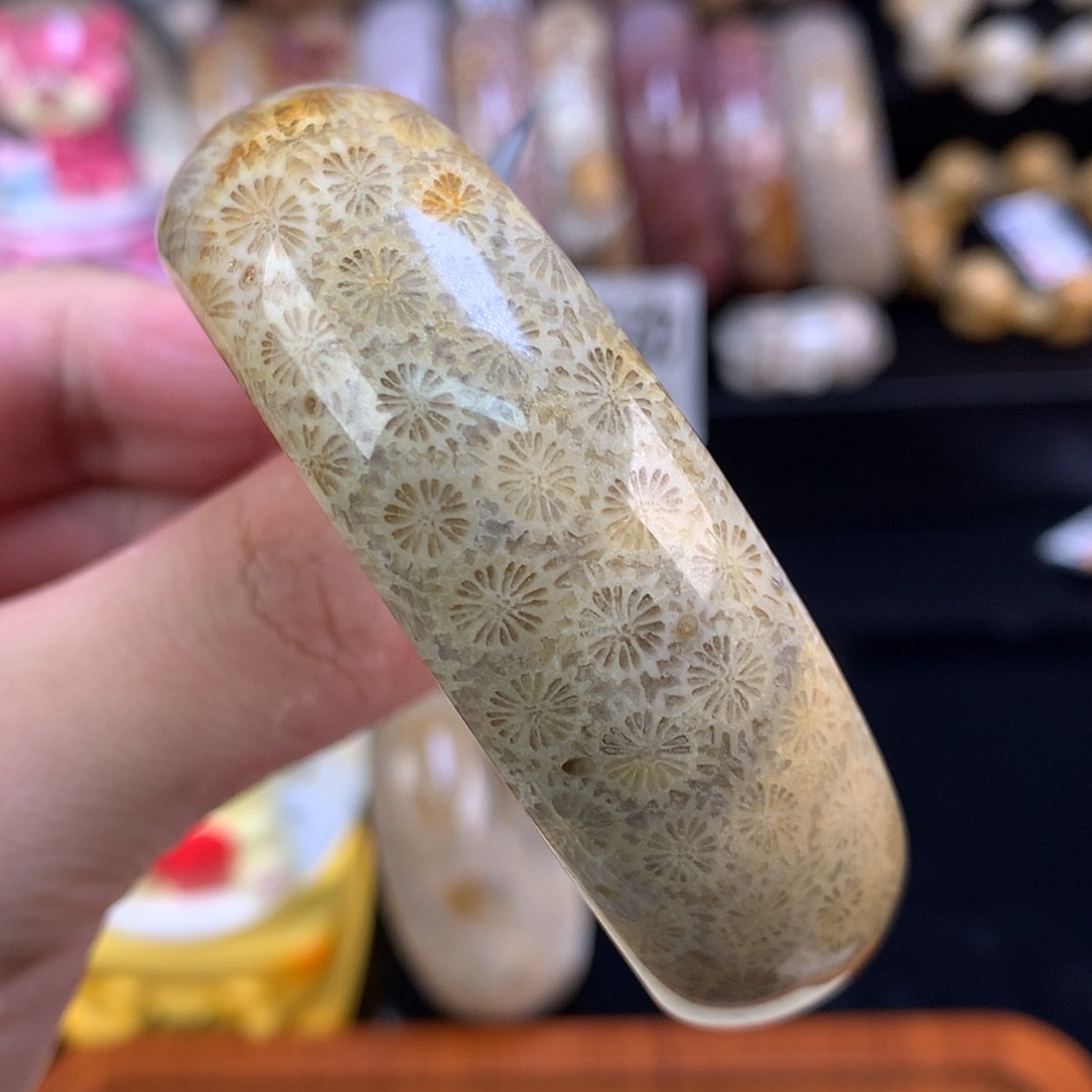 【闪购商品】颈饰未镶嵌硅化珊瑚（珊瑚玉）39号立体雏菊花花55.6圈